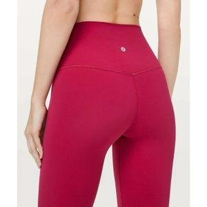 Size 8 Ruby Red align leggings. 28”.